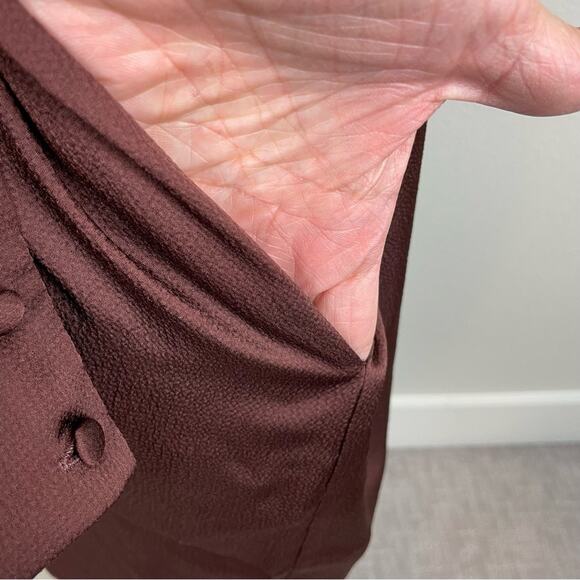 City Chic Brown Long Sleeve Mara Shift NWT Dress Mocha Large - Picture 5 of 10